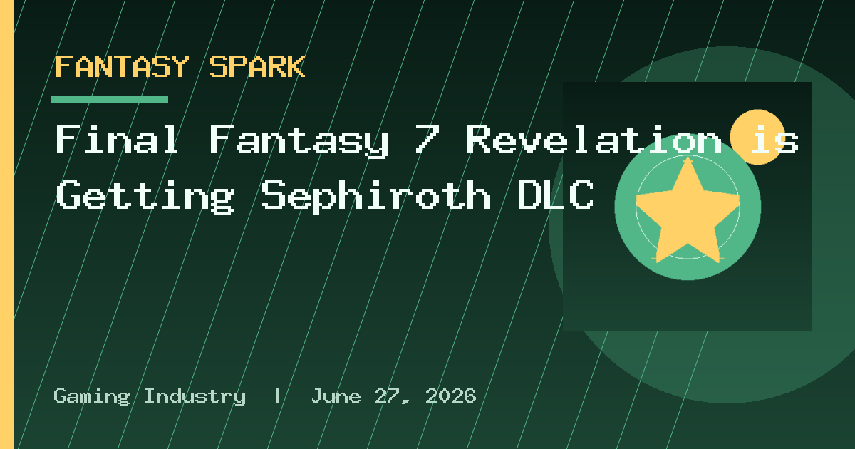 Final Fantasy 7 Revelation is Getting Sephiroth DLC