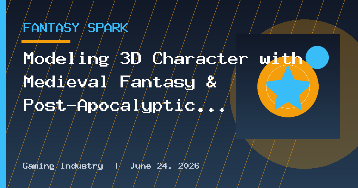 Modeling 3D Character with Medieval Fantasy & Post-Apocalyptic Elements